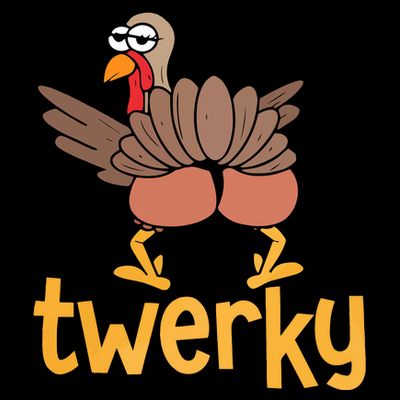 Twerky Turkey Butt Funny Thanksgiving T-Shirt