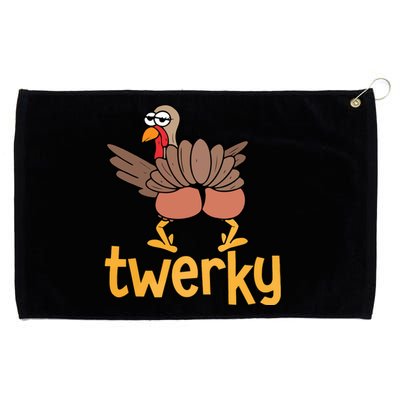 Twerky Turkey Butt Funny Thanksgiving Grommeted Golf Towel