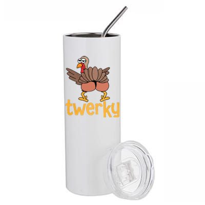 Twerky Turkey Butt Funny Thanksgiving Stainless Steel Tumbler