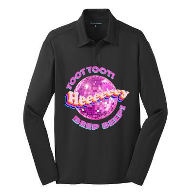 Toot Toot Beep Beep Silk Touch Performance Long Sleeve Polo