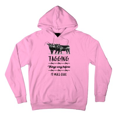 Tagging Things Before It Was Cool Great Gift Black Angus Gift Hoodie