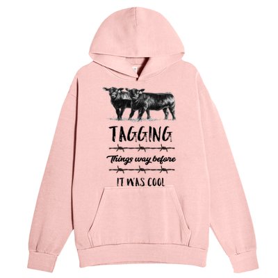 Tagging Things Before It Was Cool Great Gift Black Angus Gift Urban Pullover Hoodie