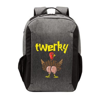Twerky Turkey Butt Funny Thanksgiving Twerk Dance Pun Gift Vector Backpack