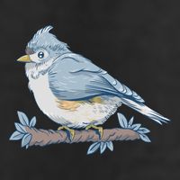 Tufted Titmouse Bird Cute Gift Adult Drive Performance Visor