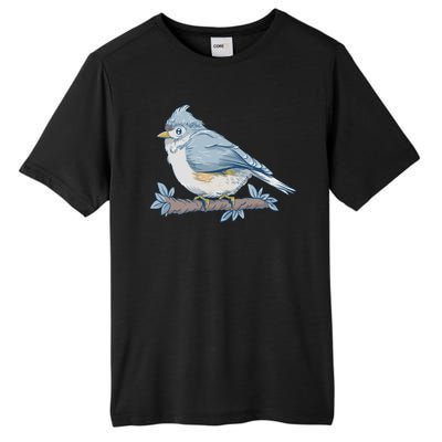 Tufted Titmouse Bird Cute Gift Tall Fusion ChromaSoft Performance T-Shirt