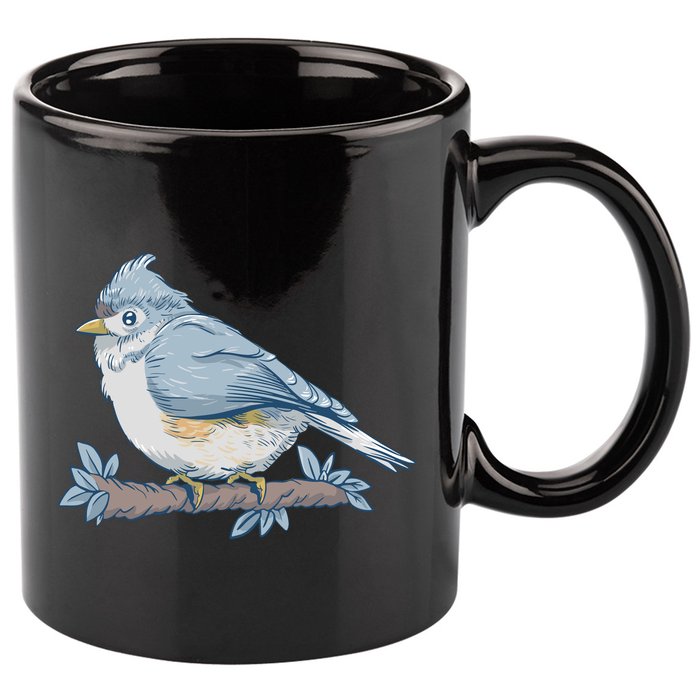 Tufted Titmouse Bird Cute Gift 11oz C Handle Ceramic Mug
