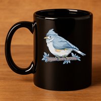 Tufted Titmouse Bird Cute Gift 11oz C Handle Ceramic Mug