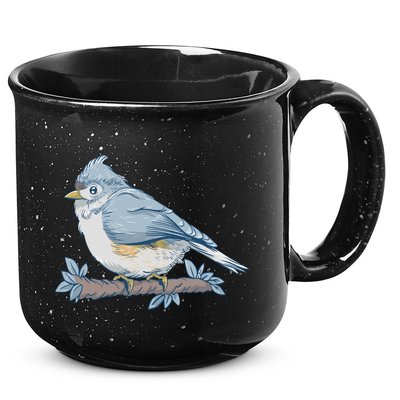 Tufted Titmouse Bird Cute Gift 15oz Campfire Ceramic Mug