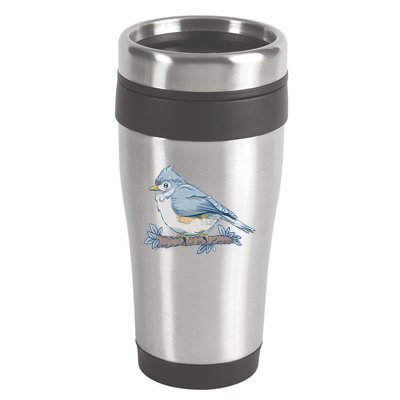Tufted Titmouse Bird Cute Gift 16oz Travel Tumbler