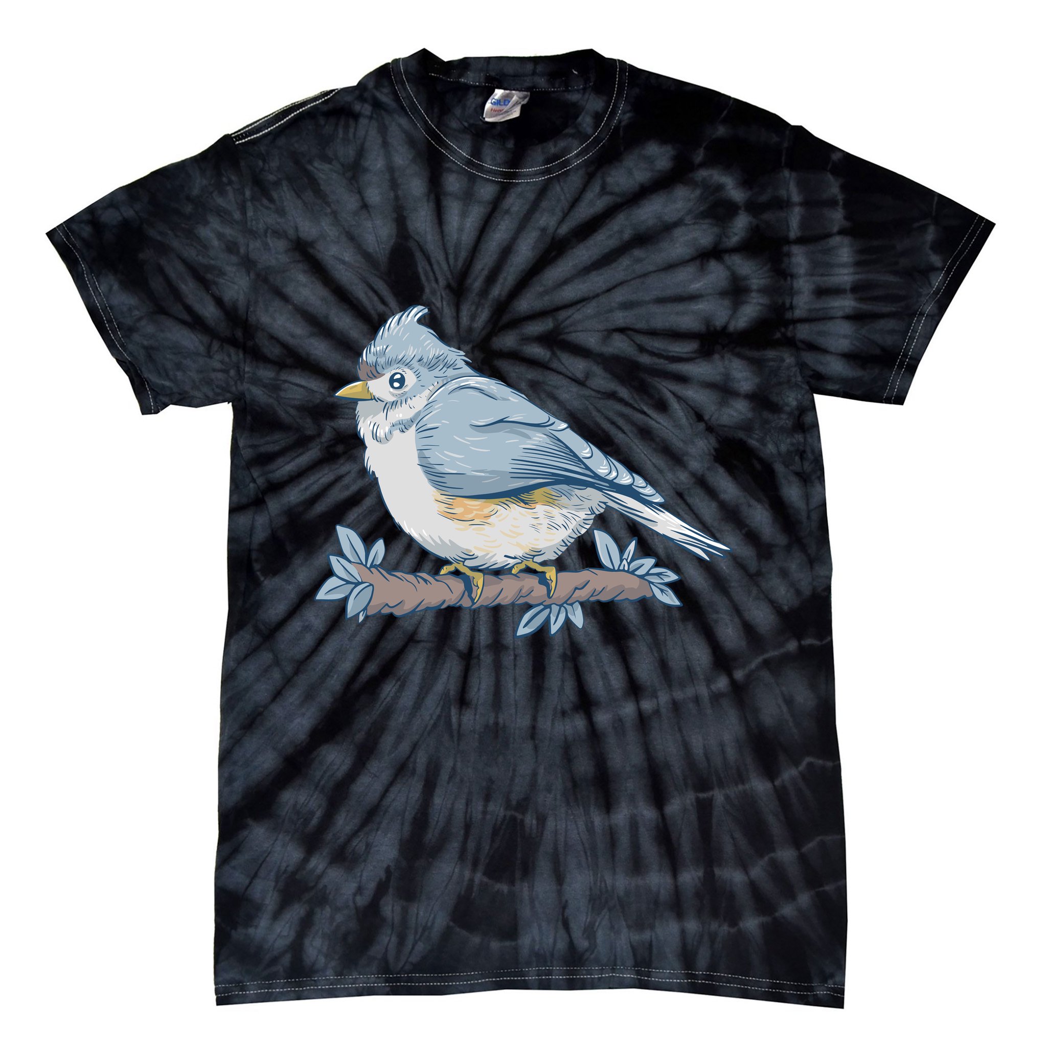 Tufted Titmouse Bird Cute Gift Tie-Dye T-Shirt