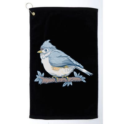Tufted Titmouse Bird Cute Gift Golf Towel