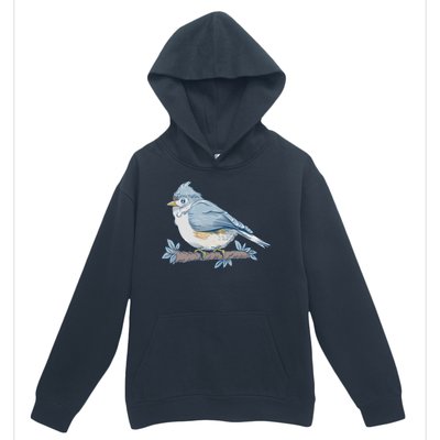 Tufted Titmouse Bird Cute Gift Urban Pullover Hoodie