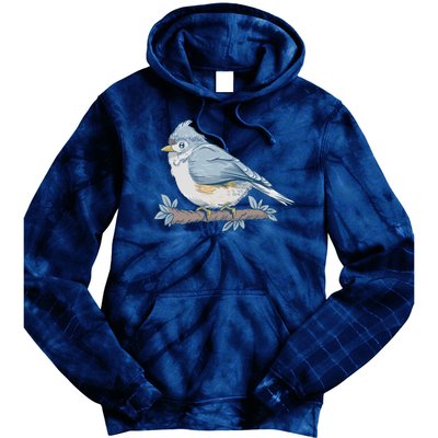 Tufted Titmouse Bird Cute Gift Tie Dye Hoodie