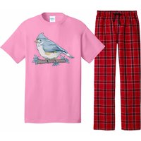 Tufted Titmouse Bird Cute Gift Pajama Set