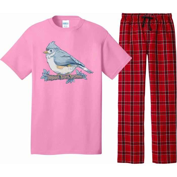 Tufted Titmouse Bird Cute Gift Pajama Set