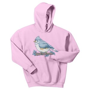 Tufted Titmouse Bird Cute Gift Kids Hoodie