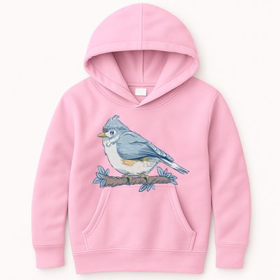 Tufted Titmouse Bird Cute Gift Kids Hoodie