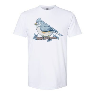 Tufted Titmouse Bird Cute Gift Softstyle® CVC T-Shirt