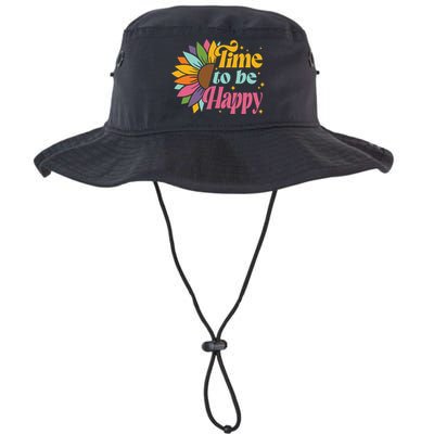 Time To Be Happy Colorful Sunflower Bucket Hat