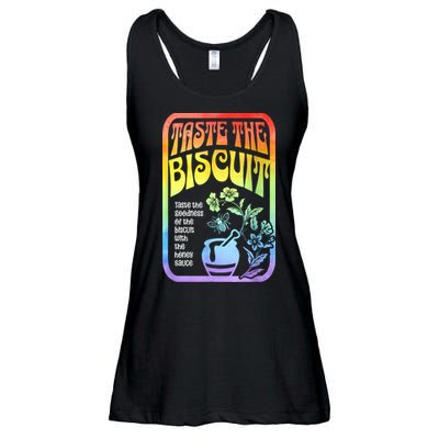 Taste The Biscuit Taste The Goodness Ladies Essential Flowy Tank