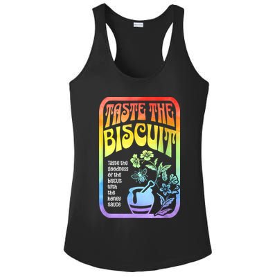 Taste The Biscuit Taste The Goodness Ladies PosiCharge Competitor Racerback Tank
