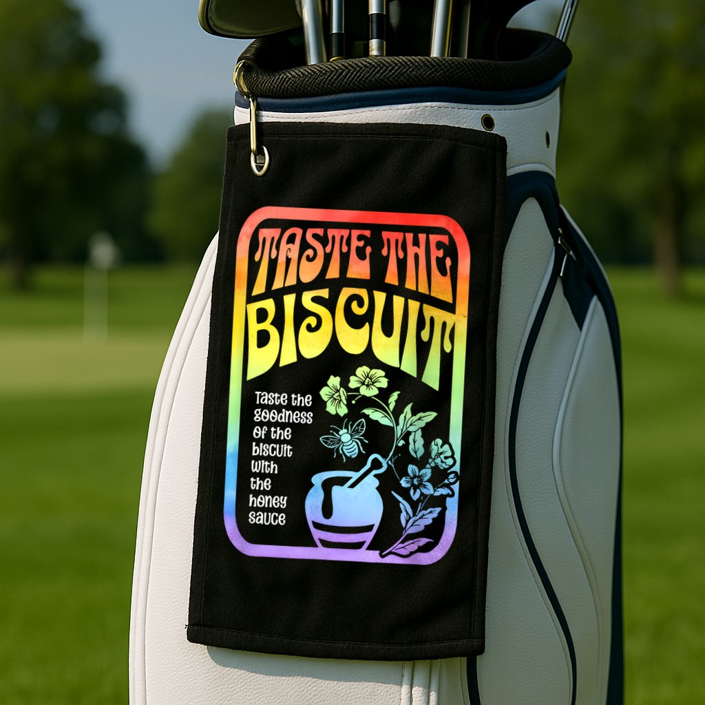 Taste The Biscuit Taste The Goodness Golf Towel