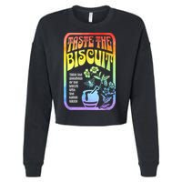 Taste The Biscuit Taste The Goodness Cropped Pullover Crew