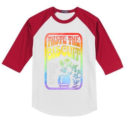 Taste The Biscuit Taste The Goodness Kids Colorblock Raglan Jersey