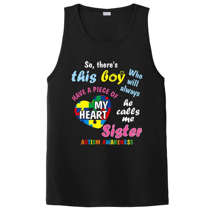 ThereS This Boy He Calls Me Sister Autism Awareness PosiCharge Competitor Tank