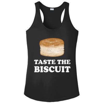 Taste The Biscuit Funny Meme Ladies PosiCharge Competitor Racerback Tank
