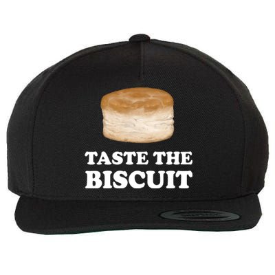 Taste The Biscuit Funny Meme Wool Snapback Cap