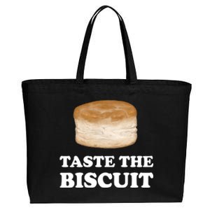 Taste The Biscuit Funny Meme Cotton Canvas Jumbo Tote