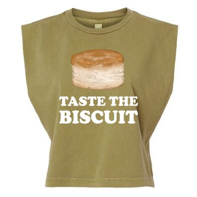 Taste The Biscuit Funny Meme Garment-Dyed Women's Muscle Tee
