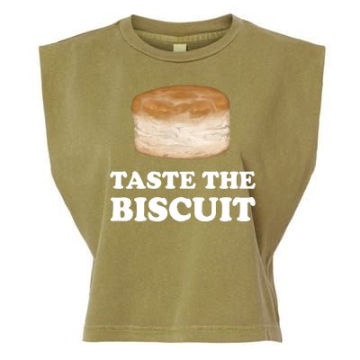 Taste The Biscuit Funny Meme Garment-Dyed Women's Muscle Tee