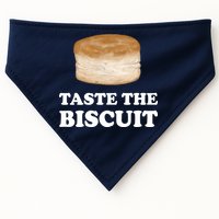 Taste The Biscuit Funny Meme USA-Made Doggie Bandana