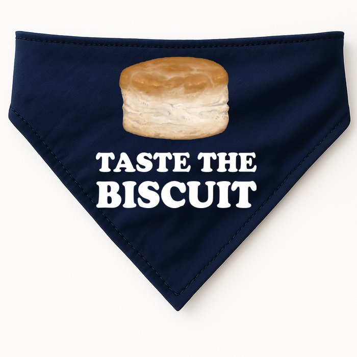 Taste The Biscuit Funny Meme USA-Made Doggie Bandana