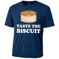 Taste The Biscuit Funny Meme Cooling Performance Crew T-Shirt