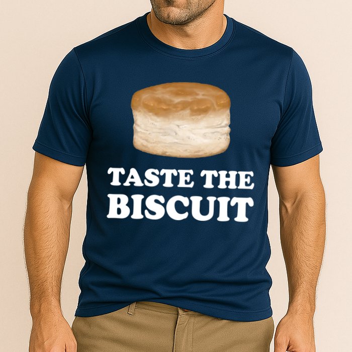 Taste The Biscuit Funny Meme Cooling Performance Crew T-Shirt