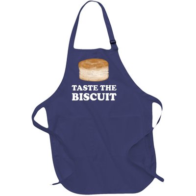 Taste The Biscuit Funny Meme Full-Length Apron With Pockets