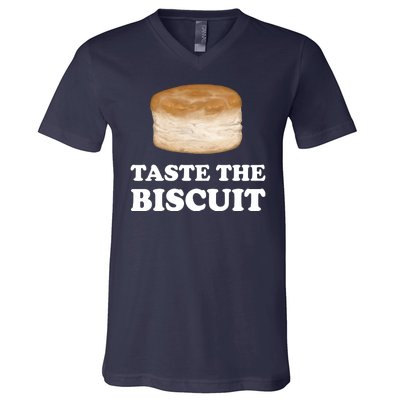 Taste The Biscuit Funny Meme V-Neck T-Shirt