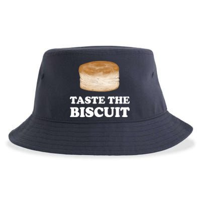 Taste The Biscuit Funny Meme Sustainable Bucket Hat