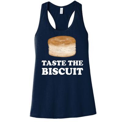 Taste The Biscuit Funny Meme Women's Racerback Tank