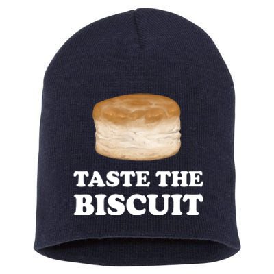 Taste The Biscuit Funny Meme Short Acrylic Beanie