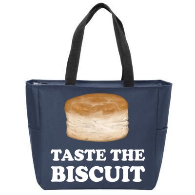 Taste The Biscuit Funny Meme Zip Tote Bag