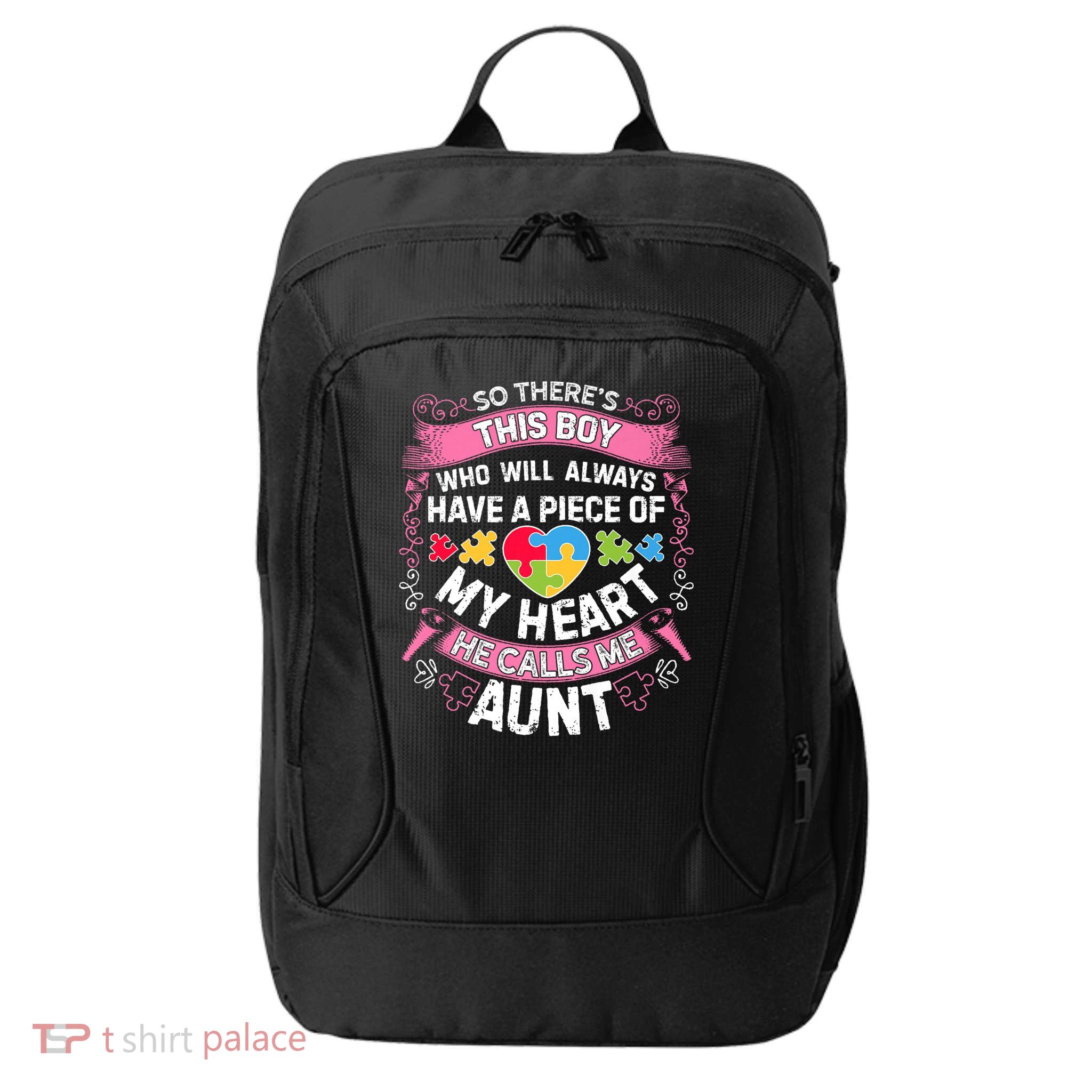There's This Boy He Calls Me Aunt  Autism Awareness  City Backpack