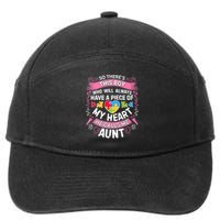 There's This Boy He Calls Me Aunt  Autism Awareness  7-Panel Snapback Hat