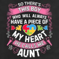 There's This Boy He Calls Me Aunt  Autism Awareness  Adult Drive Performance Visor