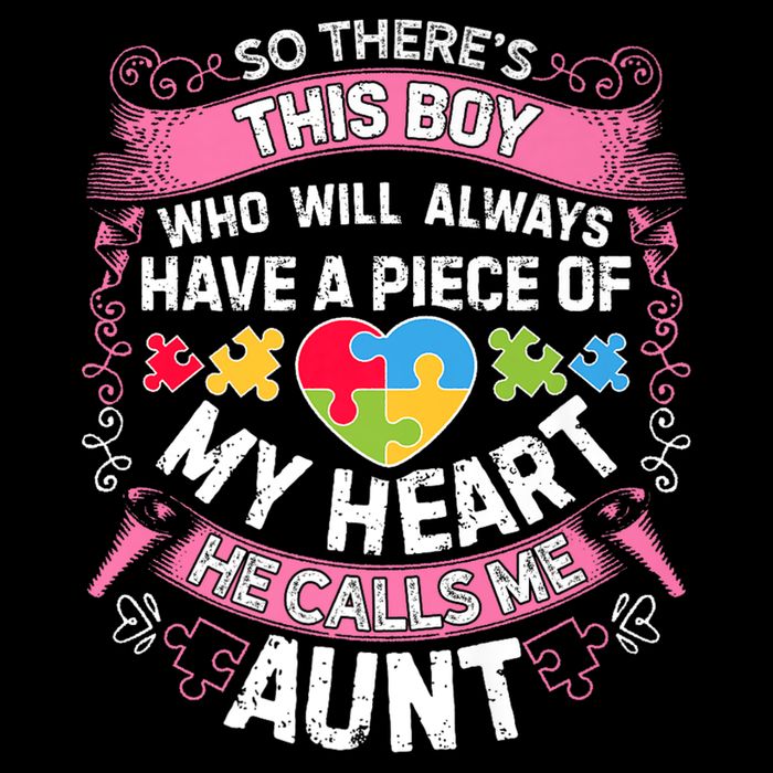 There's This Boy He Calls Me Aunt  Autism Awareness  Wool Snapback Cap