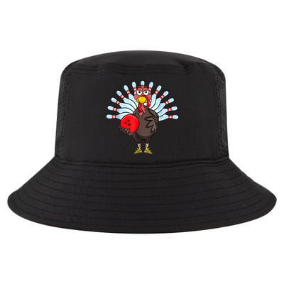 Thanksgiving Turkey Bowling Pin Matching Team Cool Comfort Performance Bucket Hat