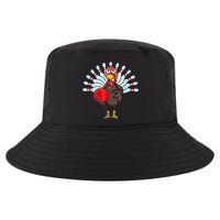Thanksgiving Turkey Bowling Pin Matching Team Cool Comfort Performance Bucket Hat